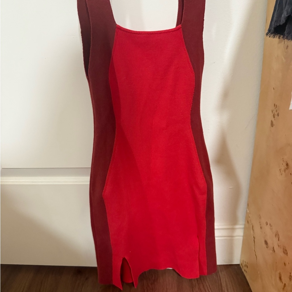 SOLID & STRIPED Red dress - Picture 2 of 5